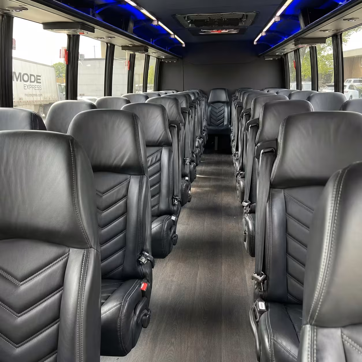 28 passenger minibus interior