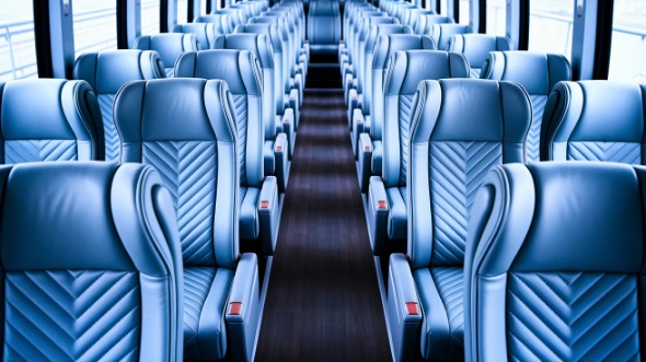50 passenger charter bus interior