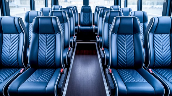 south gate 20 passenger minibus inside