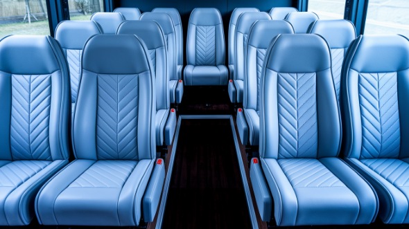 south gate 28 passenger minibus inside