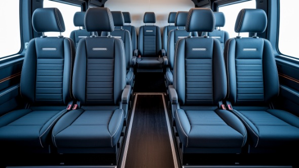 south gate sprinter van with driver inside