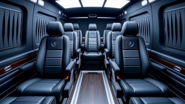 sprinter van with driver interior